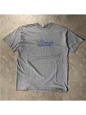 90's Vintage Kansas City Royals Embroidered Grey T-Shirt -XL